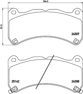 Brake Pad Set, disc brake (T1999)