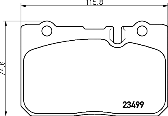 Brake Pad Set, disc brake (T1689)