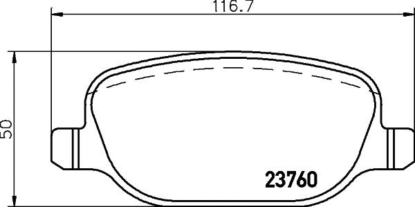 Brake Pad Set, disc brake (T1568)