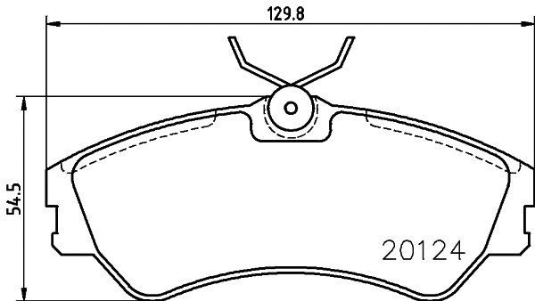 Brake Pad Set, disc brake (T5048)