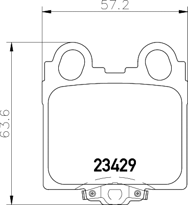 Brake Pad Set, disc brake (T1475)