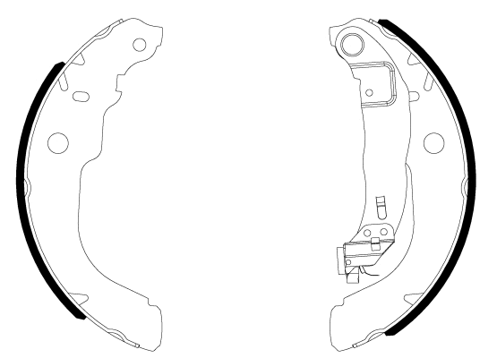 Brake Shoe Set (H1847)