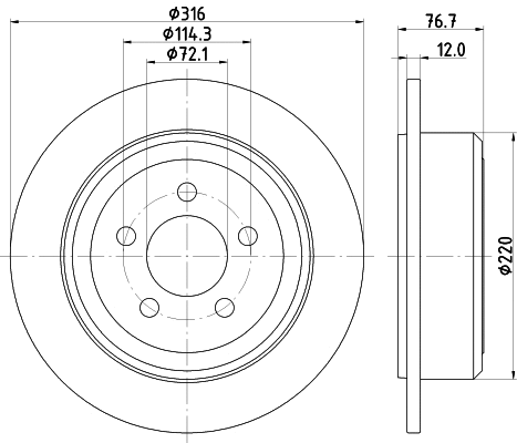 Brake Disc (55027)