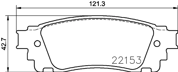 Brake Pad Set, disc brake (T2465)