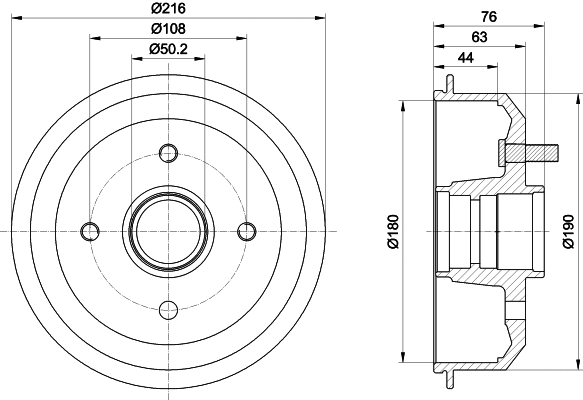 Brake Drum (61007)