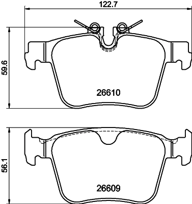 Brake Pad Set, disc brake (T4259)