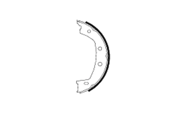 Brake Shoe Set, parking brake (H9980)