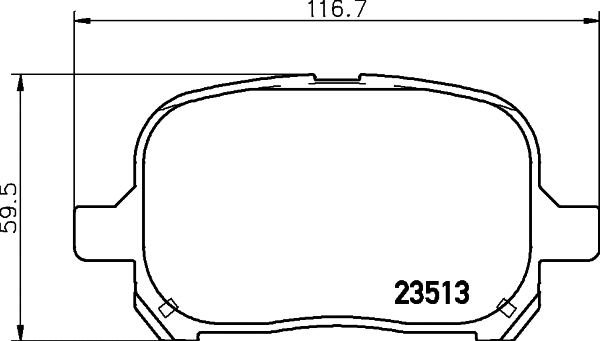 Brake Pad Set, disc brake (T1239)