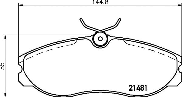 Brake Pad Set, disc brake (T3037)