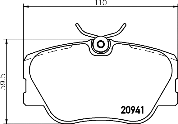 Brake Pad Set, disc brake (T5005)
