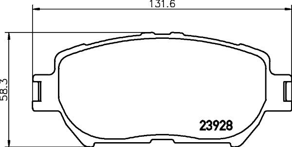 Brake Pad Set, disc brake (T1359)