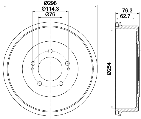 Brake Drum (61360)
