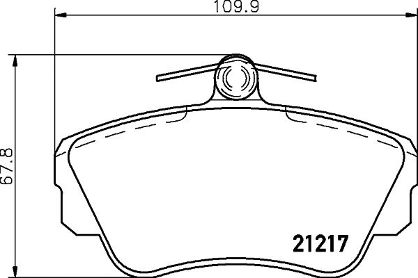Brake Pad Set, disc brake (T5053)