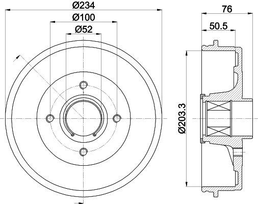 Brake Drum (61453)