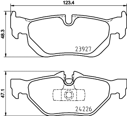Brake Pad Set, disc brake (T1447)