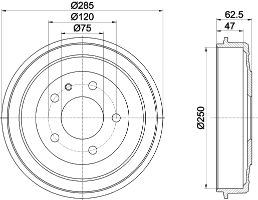 Brake Drum (60402)