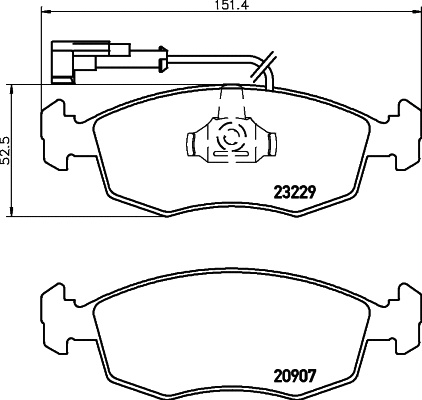 Brake Pad Set, disc brake