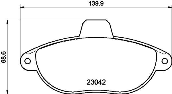 Brake Pad Set, disc brake (T9054)
