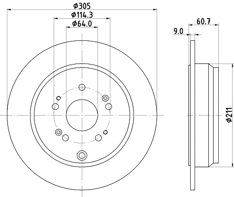 Brake Disc (55215)