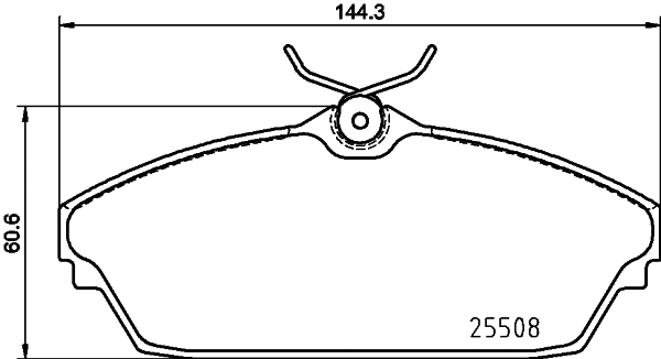 Brake Pad Set, disc brake (T2572)