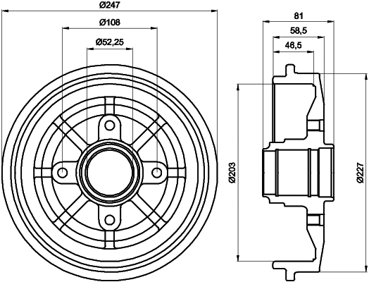 Brake Drum (61249)