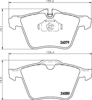 Brake Pad Set, disc brake (T2171)