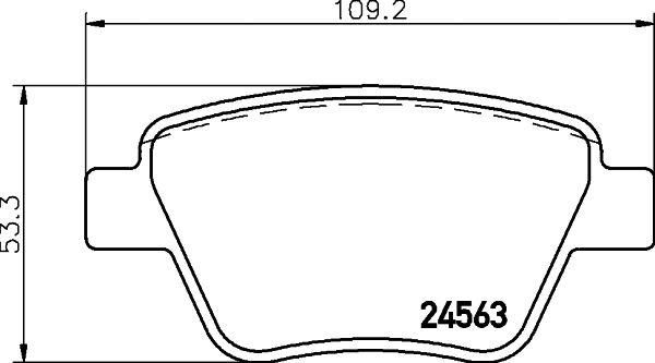 Brake Pad Set, disc brake (T1782)