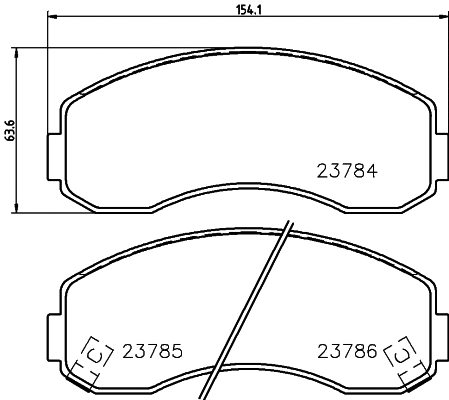 Brake Pad Set, disc brake (T1321)