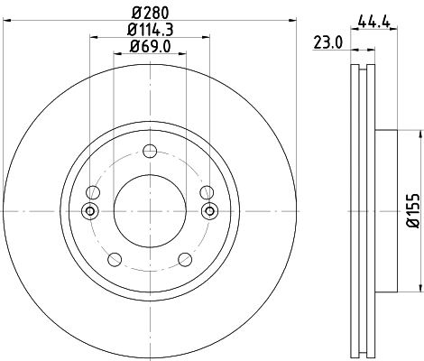 Brake Disc (55432)