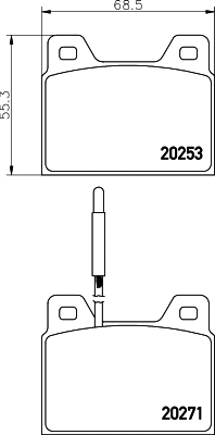 Brake Pad Set, disc brake (T0263)