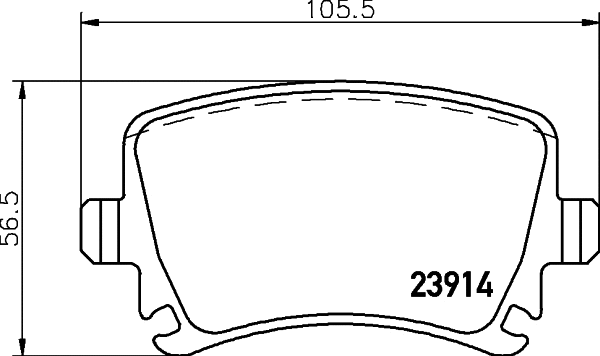 Brake Pad Set, disc brake (T1377)
