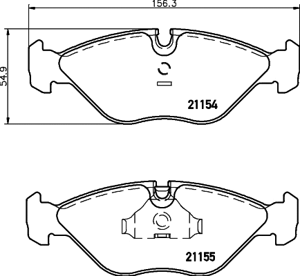 Brake Pad Set, disc brake (T1052)
