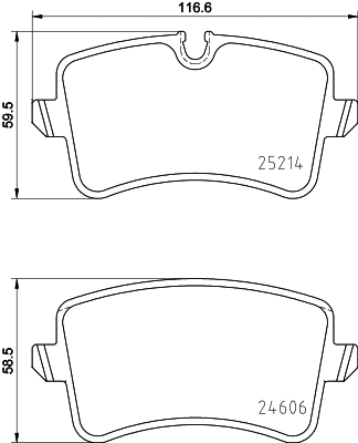 Brake Pad Set, disc brake (T2096)