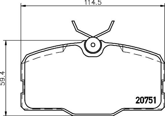 Brake Pad Set, disc brake (T1053)