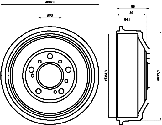 Brake Drum (60901)