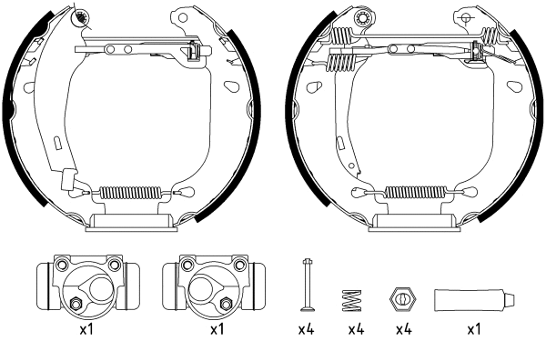 Brake Shoe Set (R0435)