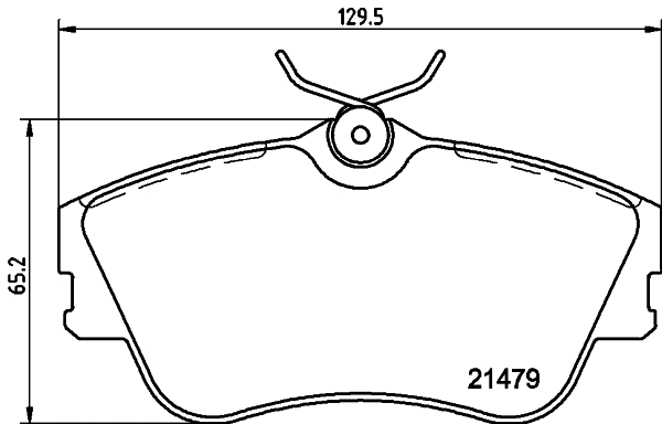 Brake Pad Set, disc brake (T5072)