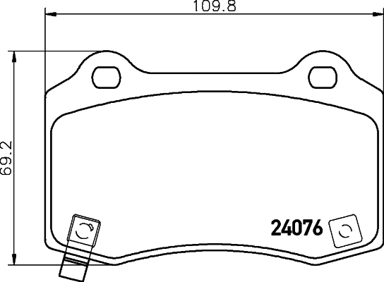 Brake Pad Set, disc brake (T1804)