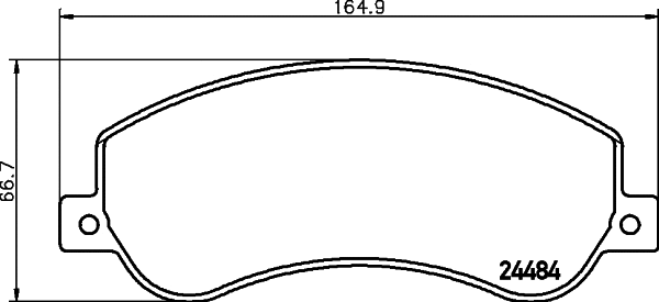 Brake Pad Set, disc brake (T1990)