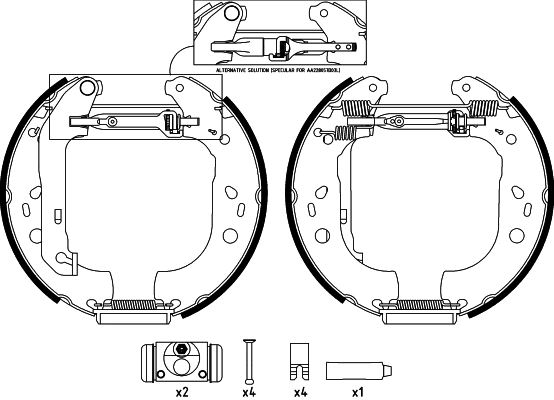 Brake Shoe Set (R1393)