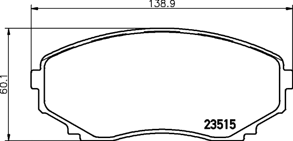 Brake Pad Set, disc brake (T1271)