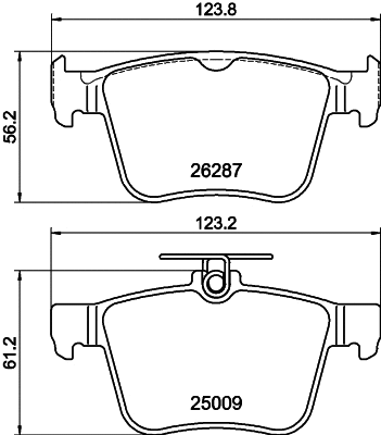 Brake Pad Set, disc brake (T3189)