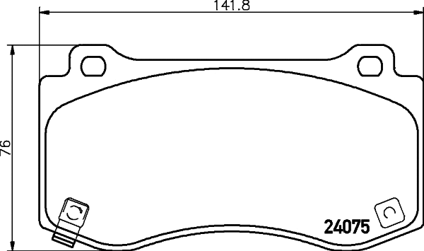 Brake Pad Set, disc brake (T1803)