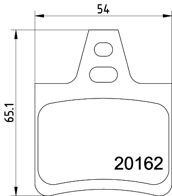 Brake Pad Set, disc brake (T9008)
