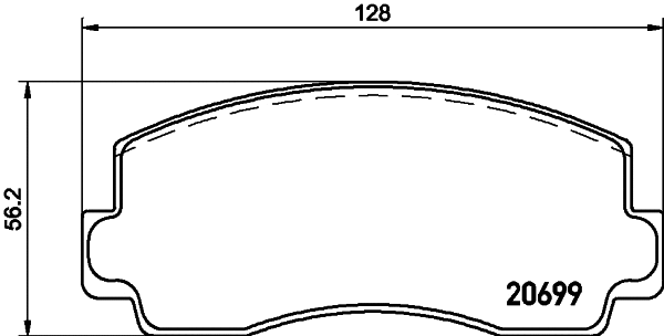 Brake Pad Set, disc brake (T0835)