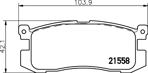 Brake Pad Set, disc brake (T3006)