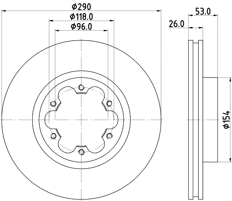 Brake Disc (55406)