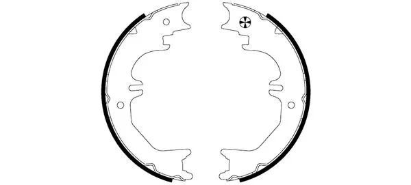 Brake Shoe Set, parking brake (H9900)
