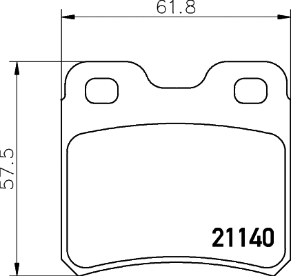 Brake Pad Set, disc brake (T1034)