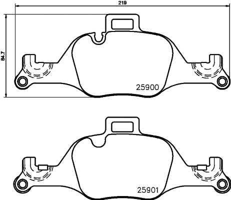 Brake Pad Set, disc brake (T2351)